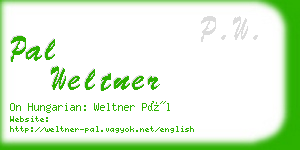 pal weltner business card